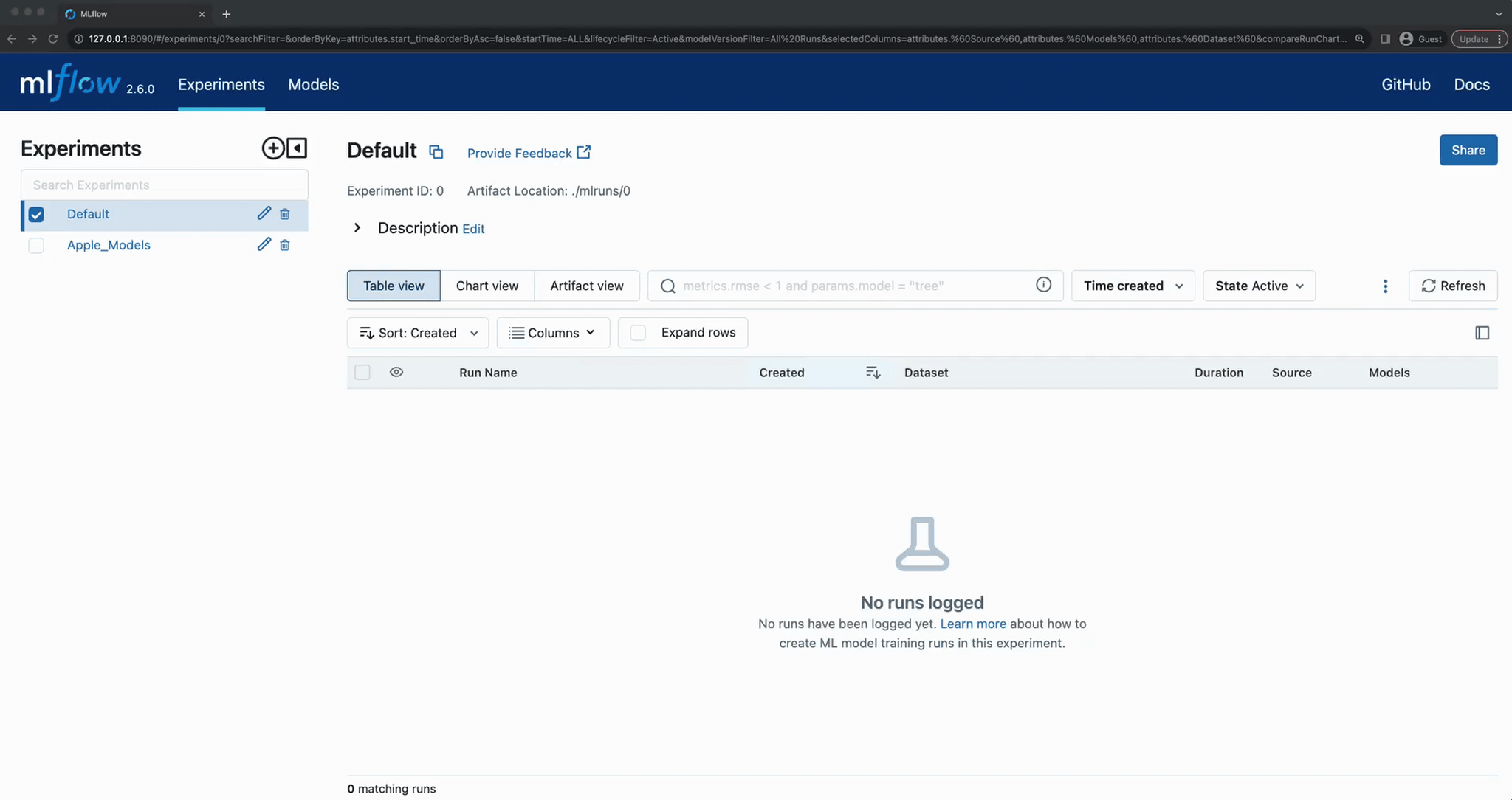 View our new experiment in the UI
