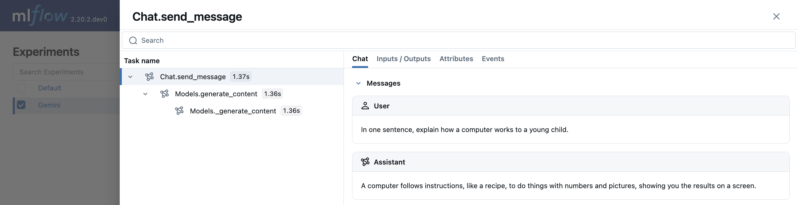 OpenAI Tracing via autolog