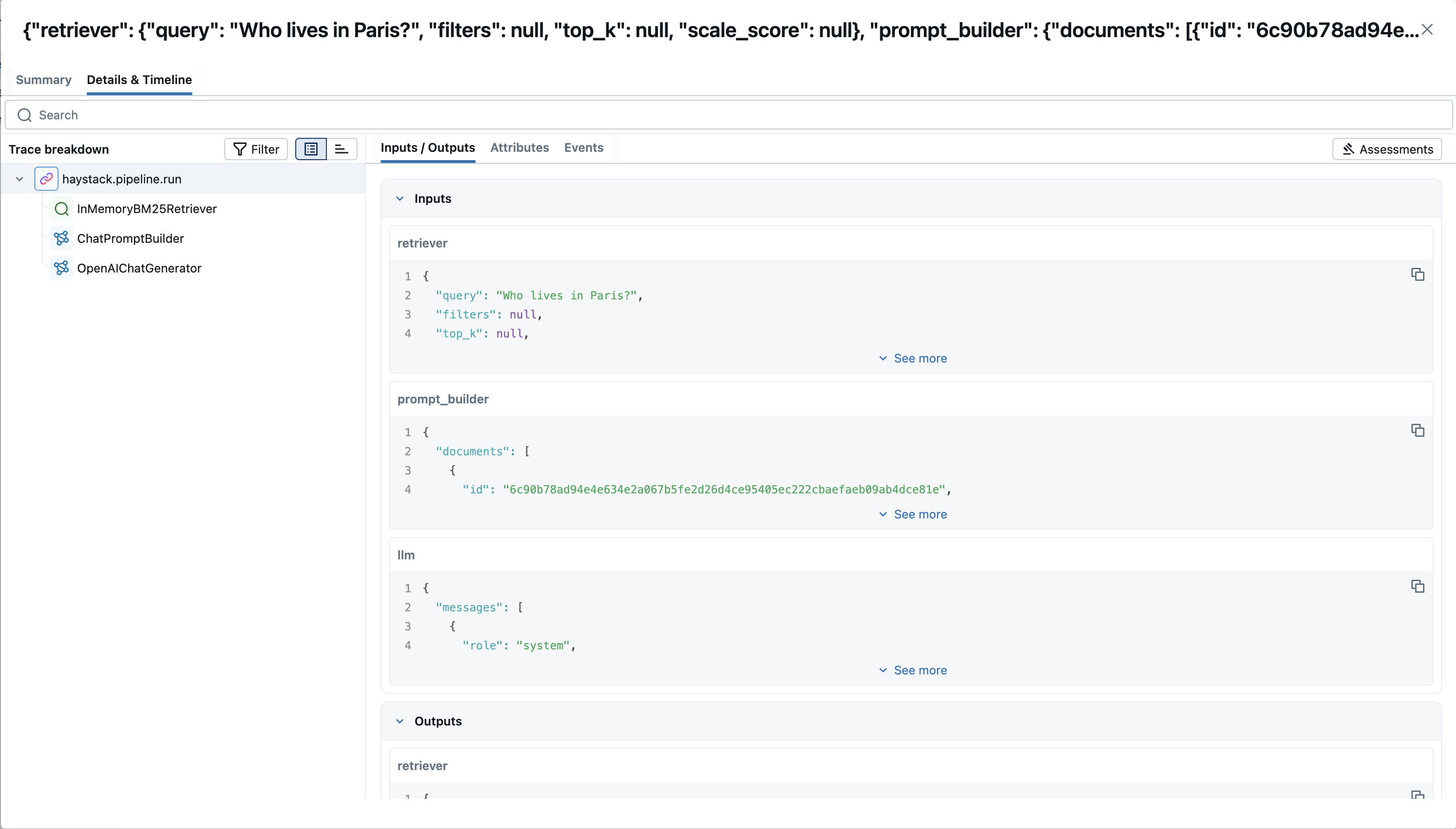 Haystack Tracing via autolog