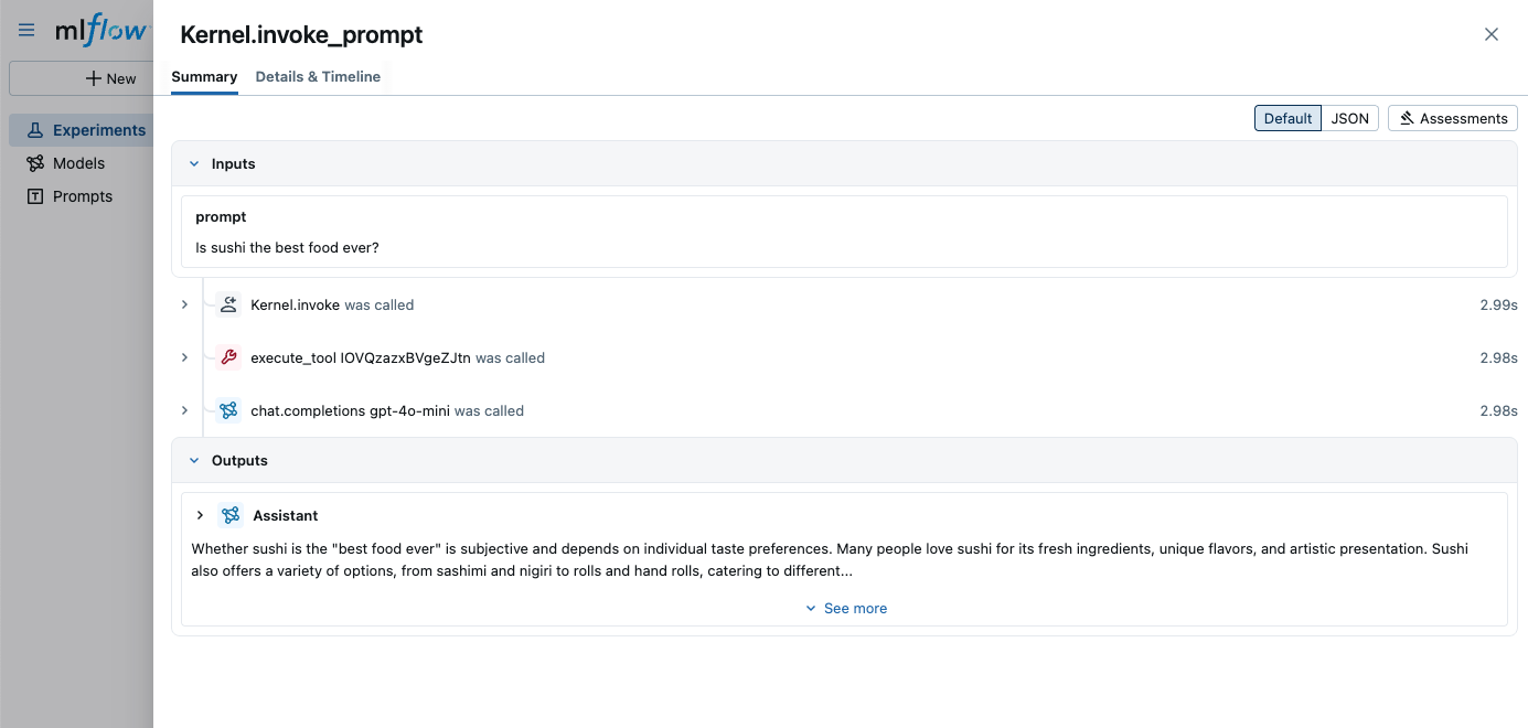 Semantic Kernel Tracing via autolog