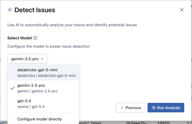 Issue detection endpoints selection