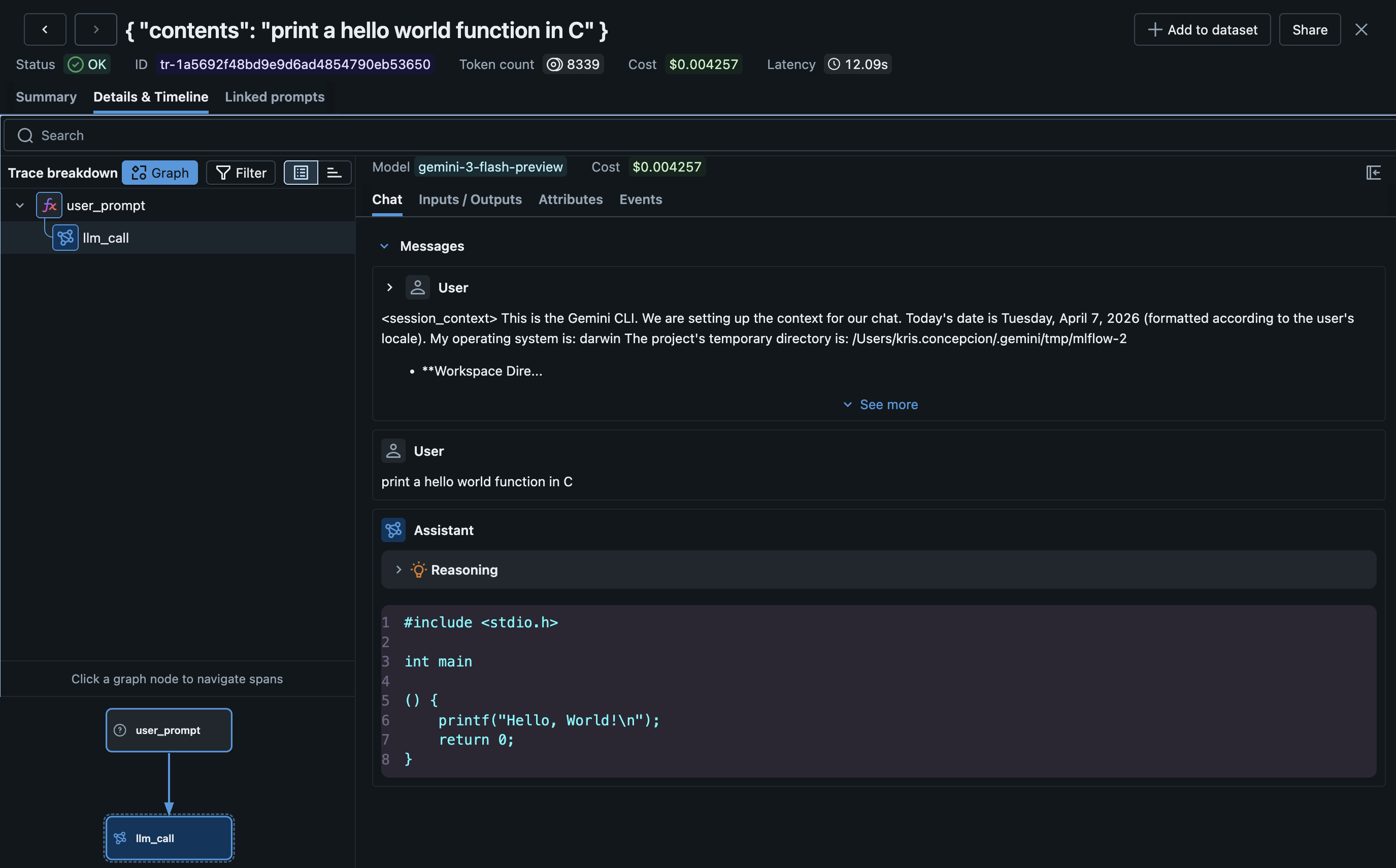Tracing Gemini CLI | MLflow AI Platform