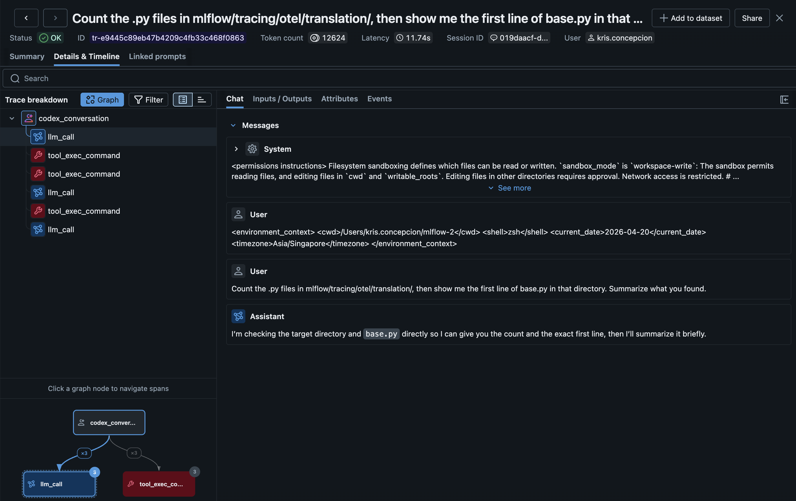 Tracing Codex CLI | MLflow AI Platform