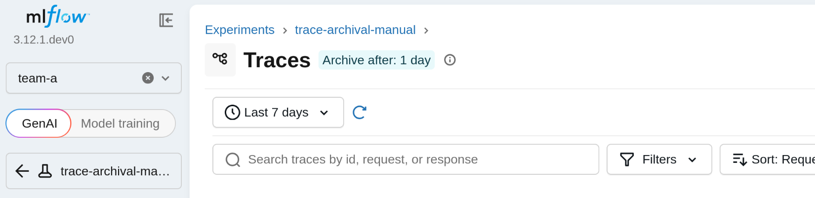 Archive after badge in the trace list