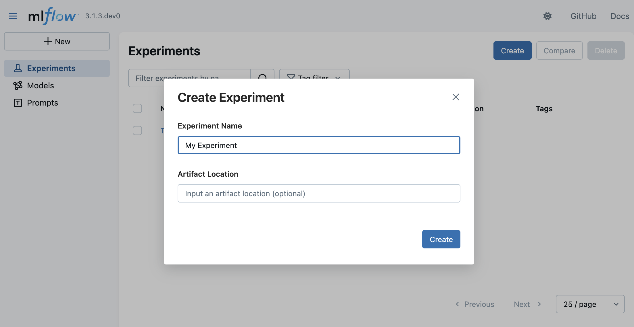 New Experiment